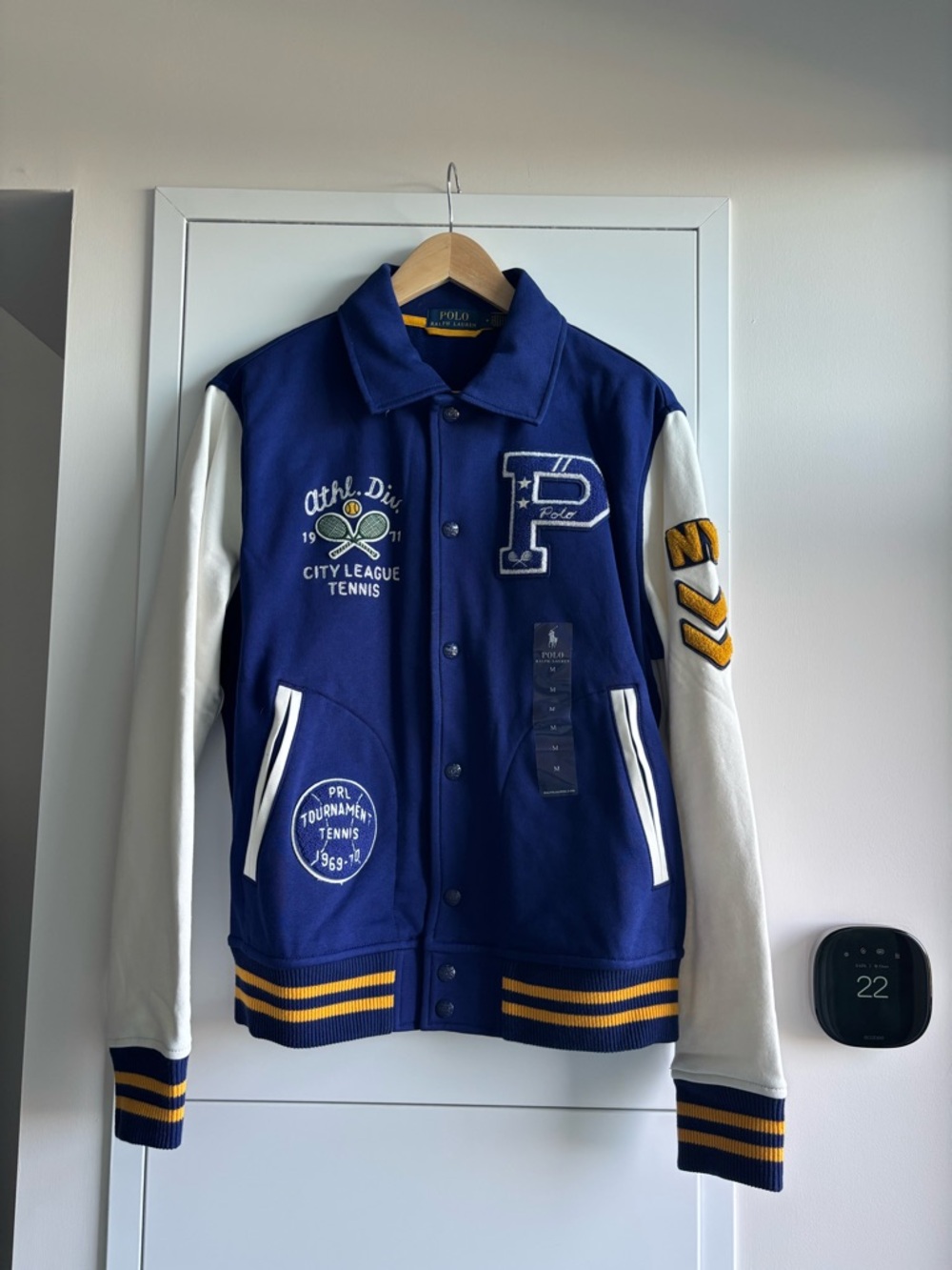 Polo Ralph Lauren Varsity Jacket – Embroidered Patches – Size Medium - NWT